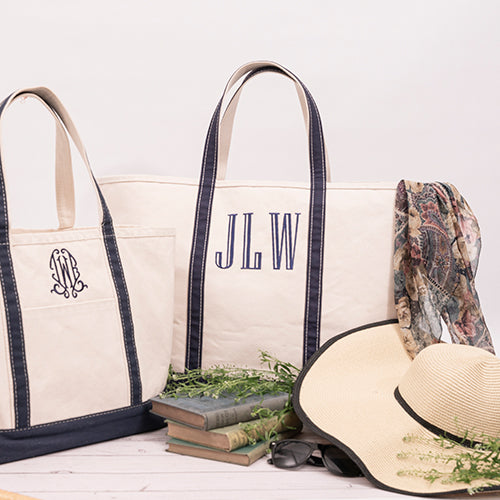 Extra large monogrammed beach bag deals