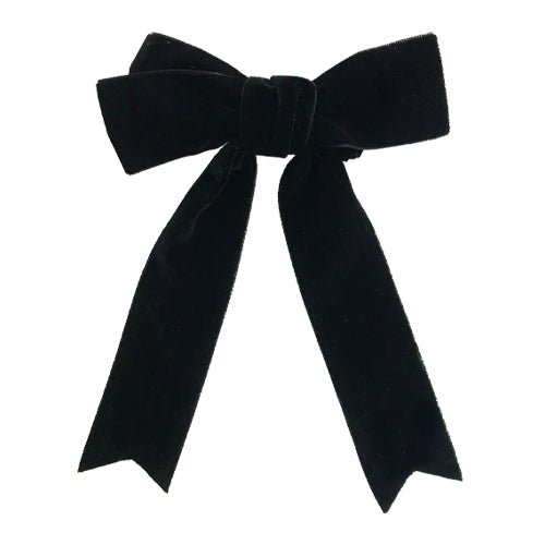 DesignB London pack of 2 hair ribbons in black