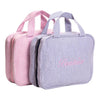 monogrammed foldout cosmetics bag