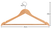 Personalised hangers made from FSC-certified eucalytus wood