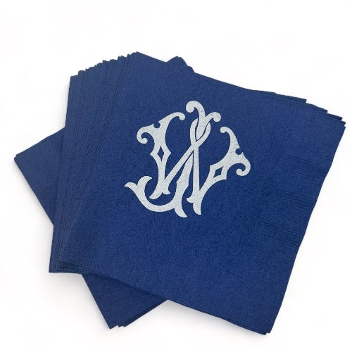 Monogrammed paper napkins